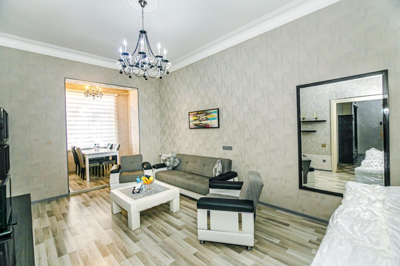Azneft Square Deluxe Apartment Bakú Exterior foto