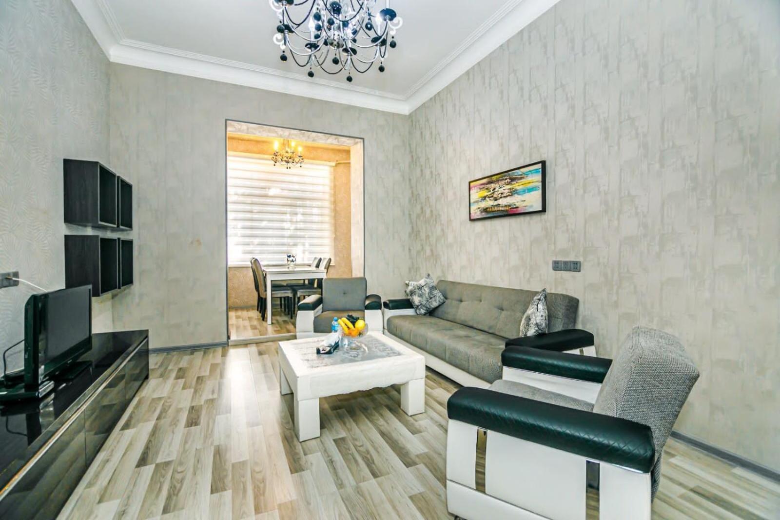 Azneft Square Deluxe Apartment Bakú Exterior foto