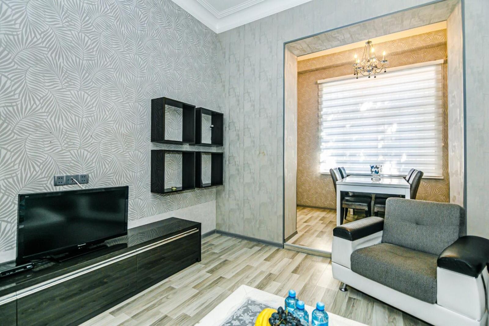 Azneft Square Deluxe Apartment Bakú Exterior foto